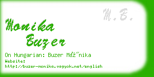 monika buzer business card